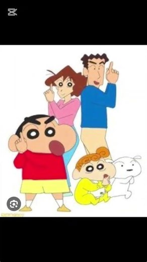 Sinchan loves his family. #shinchan #love