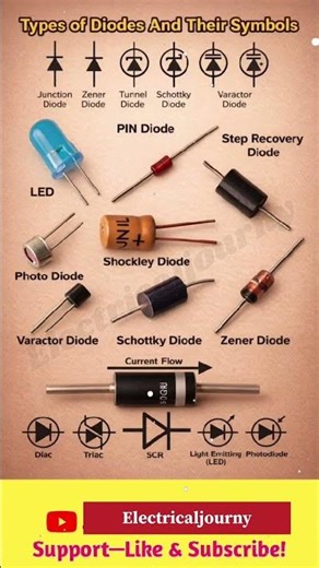 Types of Diode | Diode ke Prakar | Electrical Basic Hindi #edit #education #electronic #diy