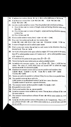 1A eamcet addition of vectors important FORMULA'S 💯