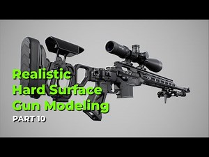 How to Model a Realistic Gun in 3ds Max | Hard Surface Modeling for Beginners | Part 10