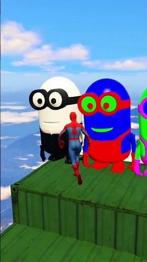 GTA 5 Euphoria Physics Epic Ragdolls Spiderman Ep. 22 #shorts