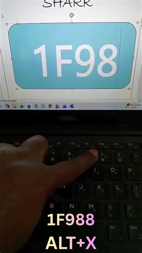 Type 1F988 + ALT X 🦈 | Secret MS Word Symbol Trick 😱 #shorts #viral #trending #ytshorts #howto