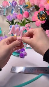 57K views · 660 reactions | Handmade diy cute mini tulips flower tutorial in a pipe cleaner chenille stem #GoodIdeas | Good Ideas | Facebook