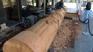 23K views · 175 reactions | A new totem pole designed to further reconciliation — and to honour the carvers' own mother — has been unveiled next to the provincial health ministry building in Victoria. Artists Tom and Perry Lafortune, brothers from the Tsawout First Nation, carved the pole on the Royal B.C. Museum's outdoor plaza throughout the summer. www.cbc.ca/1.4914294 | CBC Vancouver | Facebook