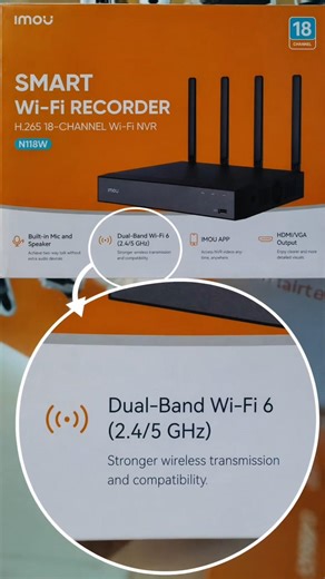 Que significa Dual Band WiFi 6 en mi NVR? Como conectar un NVR IMOU al WiFi. NVR y WIFI