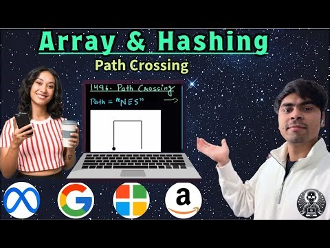 LeetCode 1496 | Path Crossing | Python Visited-Set Grid Walk | AlgoYogi