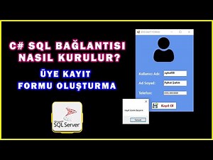 How to Connect to C Sharp SQL? Creating a Member Registration Form | C# SQL Tutorial #1