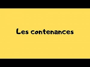 Les contenances : découverte