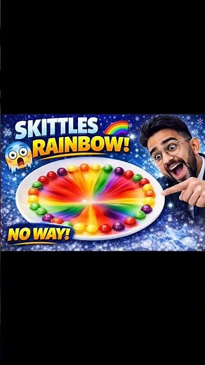 Skittles Rainbow Experiment 🌈🍬 This Shouldn’t Work 😳