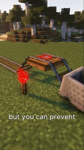 Day 21 of explaining every #minecraft #redstone item | Detector Rail #shaders #shorts #mc #tutorial