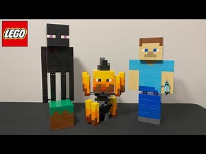 I Built GIANT Minecraft Mobs out of Lego
