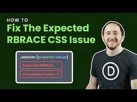How To Fix The Expected RBRACE Or Unexpected Token CSS Issue In Divi