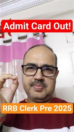 📣RRB CLERK Prelims Admit Card Out✅