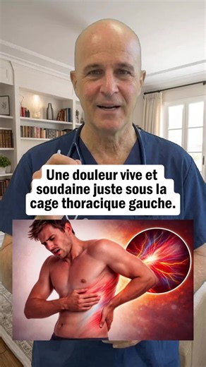 Douleur vive sous la cage thoracique gauche : causes possibles