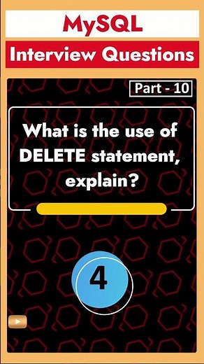 Part 10 - SQL/MySQL Interview Questions for Data Analysts