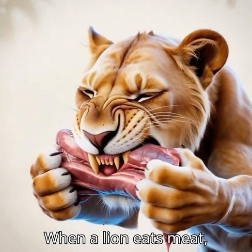 🦁What Happens Inside a Lion After Eating Meat? | CGI Explained