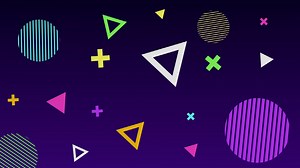 Download Retro Style Geometry Patterns Background for free