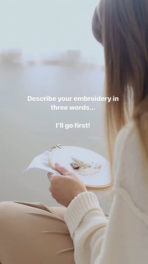 30K views · 420 reactions | What about yours? Describe your embroidery with three words in the comments ☺️ | Whynotstitching Academy | Facebook