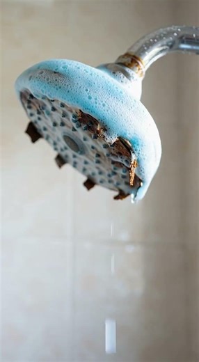 Deep Cleaning a Rusty Shower Head to Like-New Shine 🚿✨ #ShowerHeadCleaning #RustRemoval