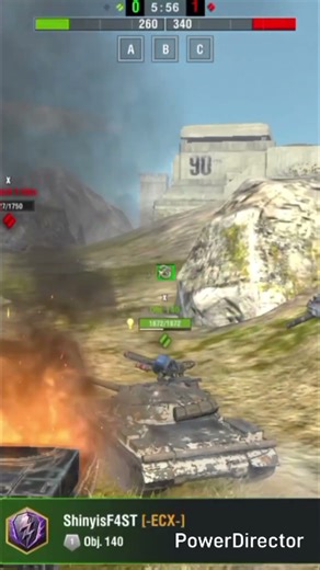 Object 140 vs Leopard 1 #wotblitz #shorts