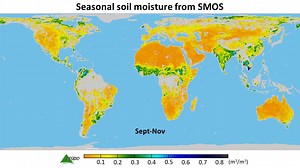 Soil moisture over five years