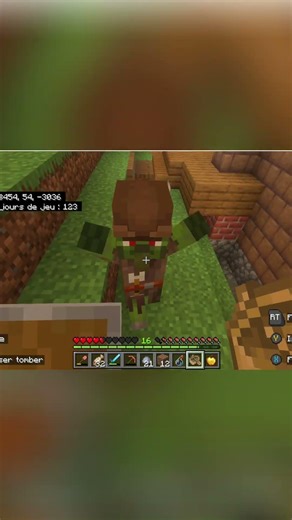 Zombie Minecraft: Combat Mortel dans un Tunnel Souterrain! #shorts