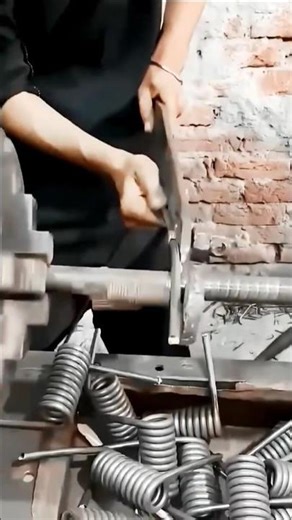 Watch This Satisfying Spring Coiling Process - Why Work Hard When Machines and tools Work Smart?