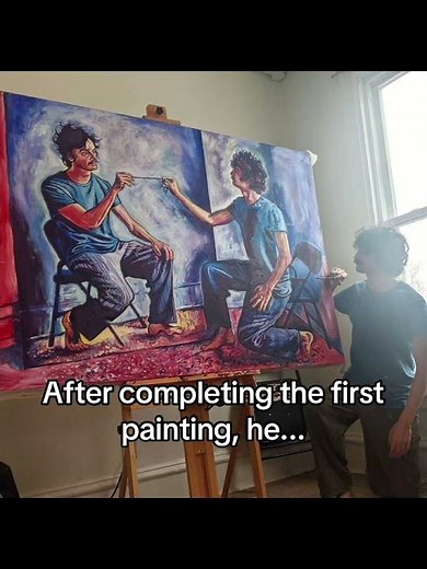 The Recursive Portrait: A Mind-Bending Art Illusion #art #shorts