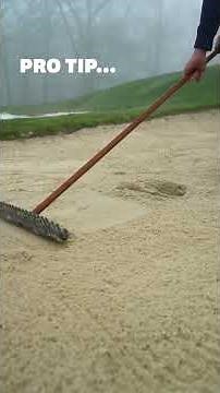 How to rake a bunker correctly