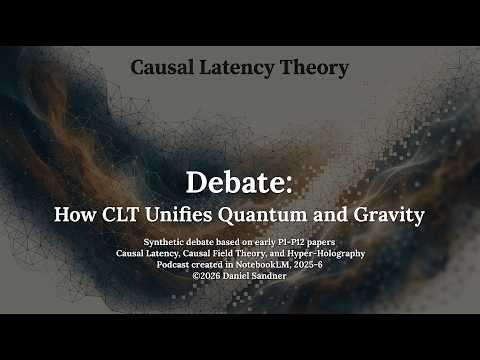 Debate: How Causal Latency Theory Unifies Quantum and Gravity [#quantumphysics, #theoreticalphysics]