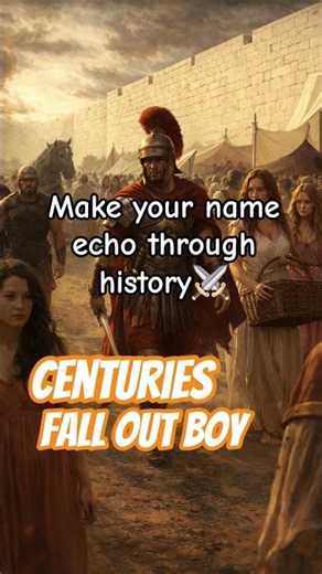 Fall Out Boy-Centuries. Make your name echo through history⚔️ #falloutboy #centuries #music #usa