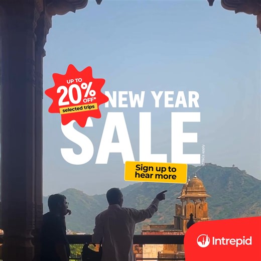 Time to book the Intrepid trip you’ve been eyeing. Only a few days left to get up to 20% off* selected small group ones around the world. Just reach out if you need help choosing the right adventure. (P.S. travelling 56 days out? A deposit will do.) | Helloworld Travel Noosa