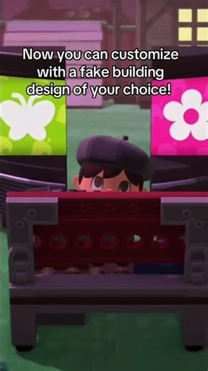 Let’s make a lit-up fake building in #animalcrossing 3.0 update!