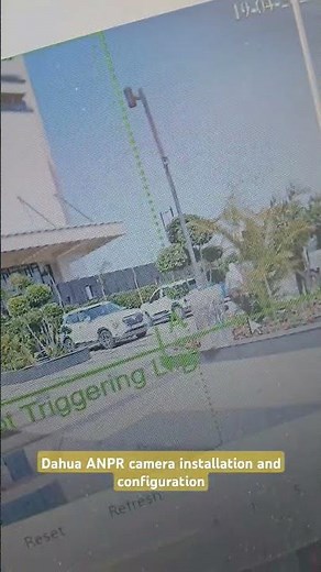 Dahua ANPR camera installation and configuration