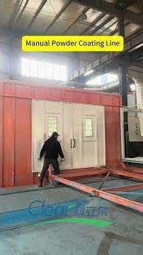 Manual powder coating line