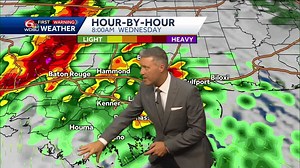 Timing a possible tornado threat from storms Wednesday, here: