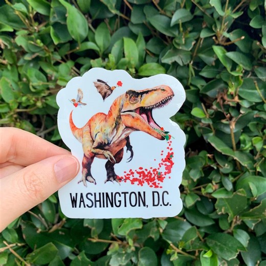 Washington D.C. Sticker, Capitalsaurus Sticker, Washington D.C. Gift - Etsy