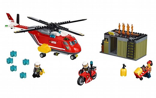 乐高 LEGO 60108 城市系列 消防直升机 2016速拼评测