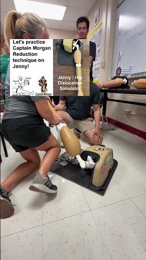 Hip Dislocation? Captain Morgan Reduction Technique! #emergencymedicine #理学療法 #medicalsimulation