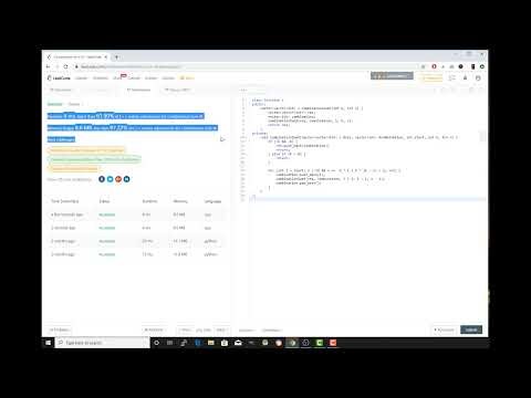 LeetCode Problem #216 Combination Sum III