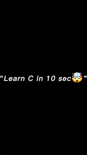 C Programming in 10 Seconds 🤯 | int, float, char Explained (Beginner Must Watch!)