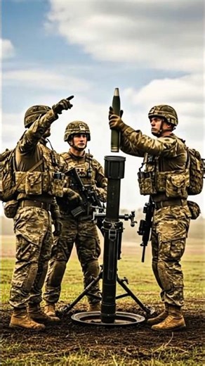 🔥Mortar Shell Firing — Drop to Explosion | #MortarFire #Military #army #BattlefieldDrill #soldiers