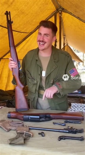 WWII Soldier Shows His Gear ⚙️ Rifle Setup Tutorial Military Vlog #ai #worldwar2