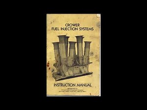 Crower Fuel Injection Systems Instruction Manual.
