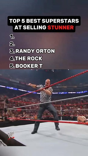 Top 5 Best Superstars at Selling Stunner #fyp #WWE #WWE #wwefan #wrestling | showdowncuts