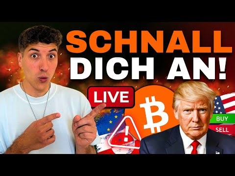 🔴 Bitcoin & Krypto Live Trading: TRUMP Rede LIVE beim WEF - Eskalation voraus?! 🚨