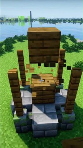 build an easy ancient well in minecraft!!!😱😱#minecraft #shorts