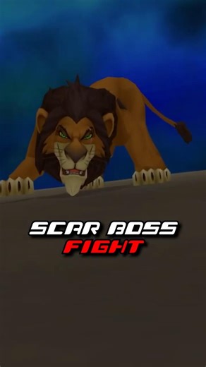 Fast Scar Boss Fight in Kingdom Hearts 2 #lionking #kingdomhearts #disney #gaming