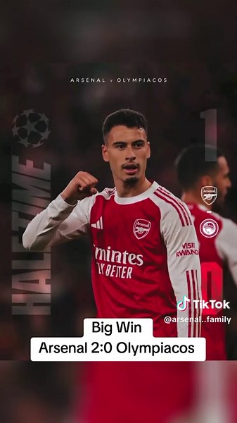 Big Win Arsenal 2:0 Olympiacos psg beats Barcelona ##ugandatiktok🇺🇬 #kenyantiktok🇰🇪 #Arsenal #manchesterunited