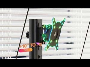 Single LCD Computer Monitor Free-Standing Desk Stand Mount Riser